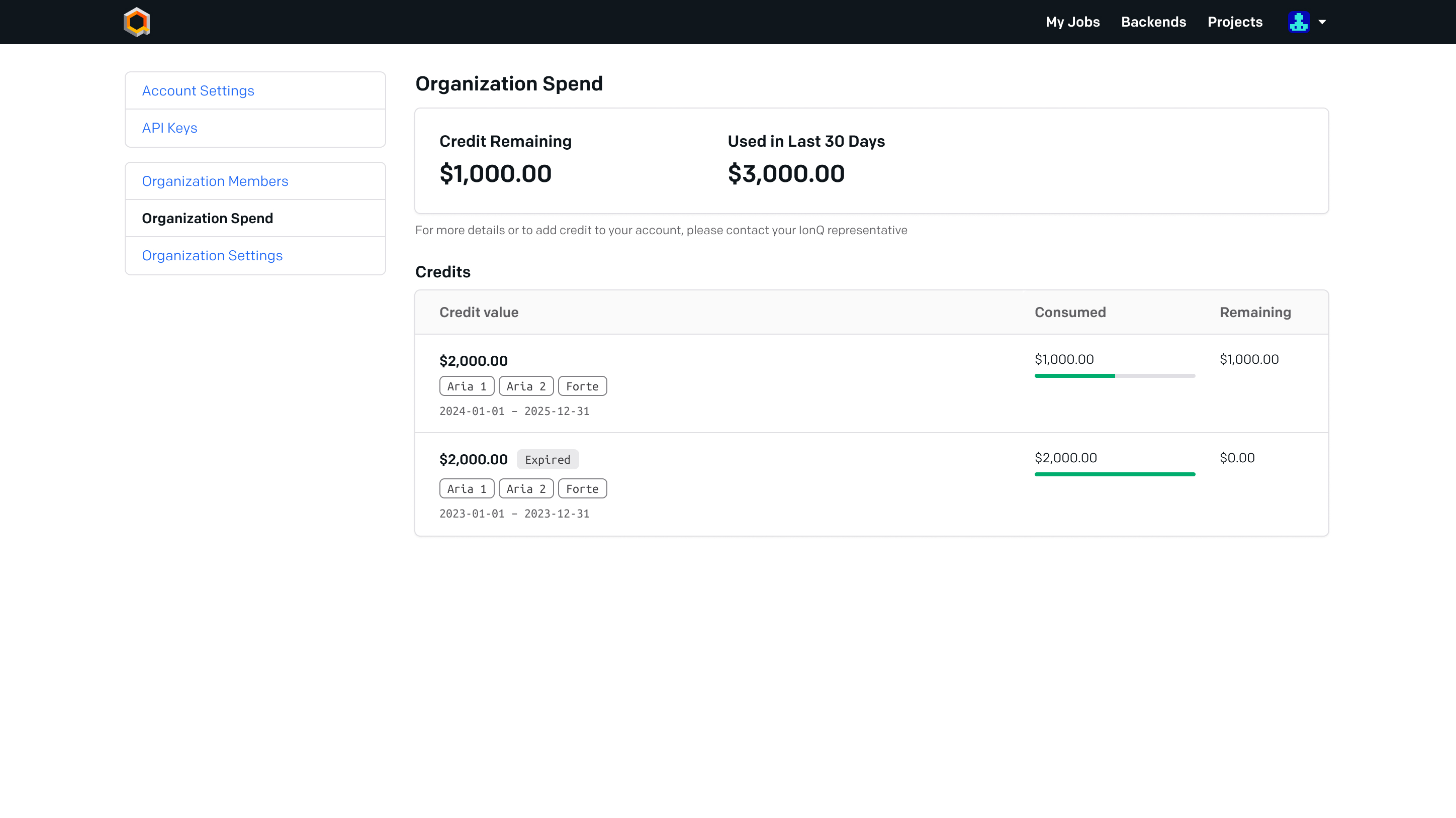 screenshot of quantum cloud console UI with user management workflow